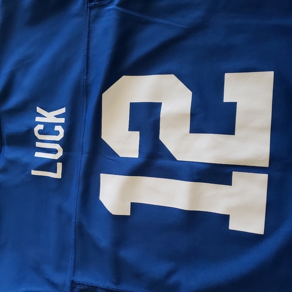 Reebok Indianapolis Colts Andrew Luck Jersey NFL Youth Large Blue Football Shirt - Picture 5 of 8